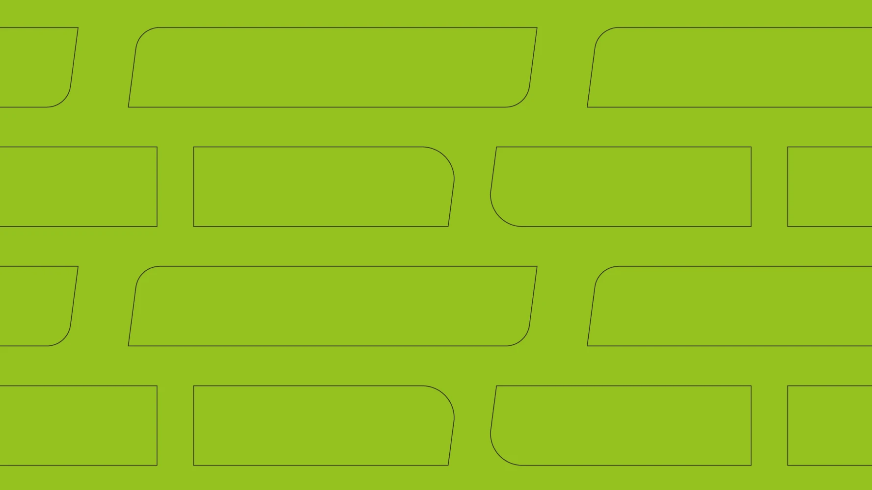 Fitness Central Park brand texture — flat green brick wall pattern with thin black outlines used as background graphic